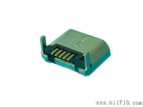 供应MICRO U 5P母座板端插板/DIP 7.2 长针长脚