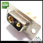 D-SUB电缆插头电脑连接器制造 2V2母头焊线式大电流连接器