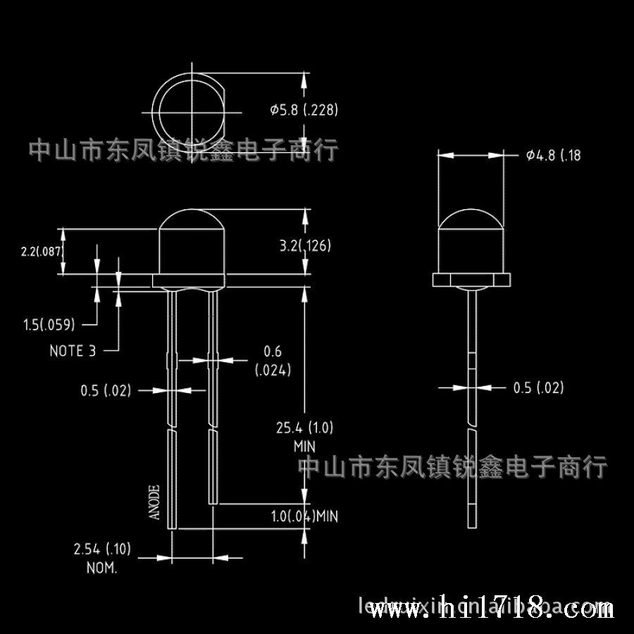 供应F5草帽超高亮暖白光 LED发光二极管6