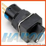 华博HABOO HBD16系列 微小型16MM 选择三档二开二闭按钮开关 IP65