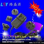 深圳电源适配器12V1A 12W美欧英澳可换头开关电源适配器