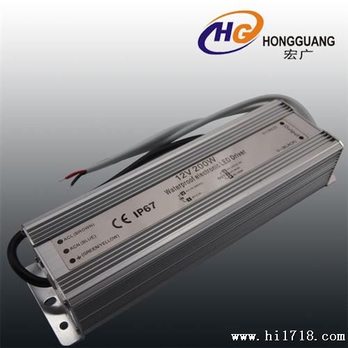 深圳供应200W 12V\24VLED水电源 霓虹灯电源适配器