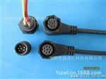 【深圳电线电缆】研发弯头2-8芯固定式LED灯具汽车 插头线