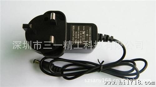厂家直供12W 插墙式适配器，供应监控2A双线开关适配器监控电源
