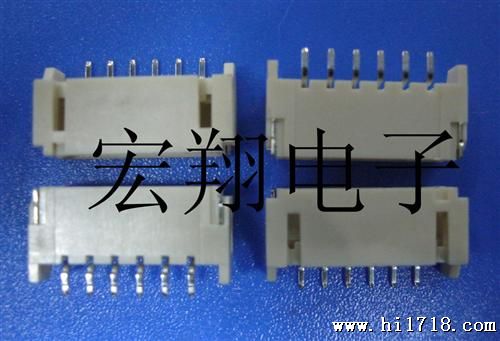 PH-6AW卧贴，PH-6P贴片，2.0mm-6P贴片，连接器，接插件
