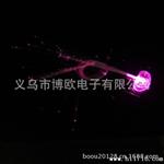 闪光LED发光辫子 光纤辫子 闪光发夹【粉色】