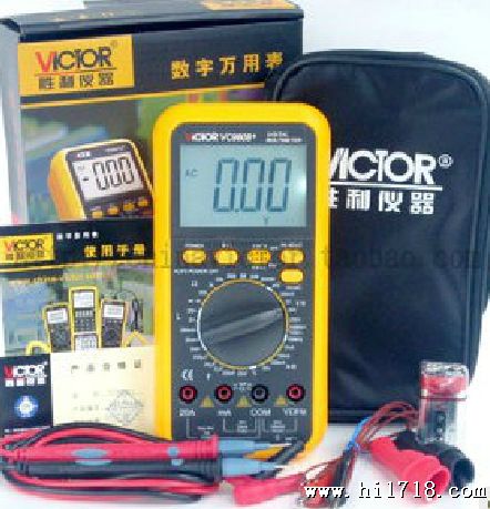原装胜利万用表VC9804A+ 数字万用表/温度/频率/火线判断表