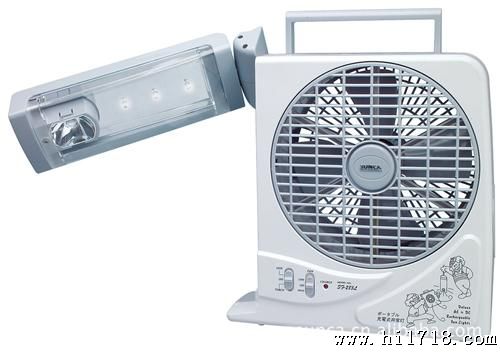 本廠長期供应8'台式收音帶燈節能環保應急充電風扇