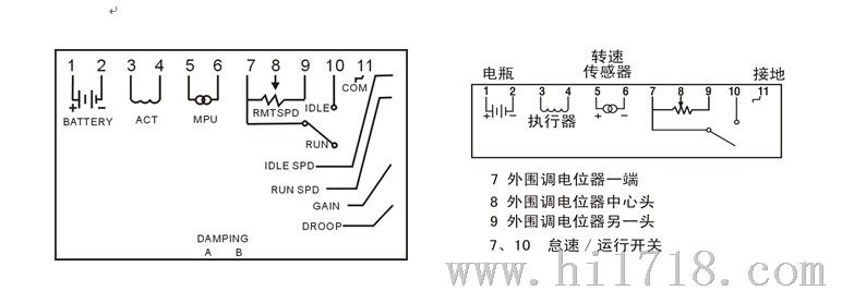 康明斯调速板 发动机速度控制器 电子调速器