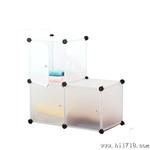三格组合式简易衣柜/宜家衣架/置物架/储物架 免工具安装