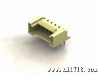 2.00mm(.079)间距   单排  直插 卧式 侧插 线对板连接器 带卡槽