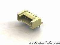 2.00mm(.079)间距   单排  直插 卧式 侧插 线对板连接器 带卡槽