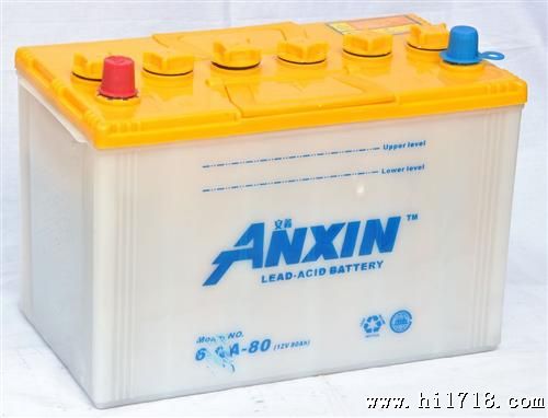 【】安鑫牌12V80AH汽车启动干荷铅酸蓄电池加水电瓶