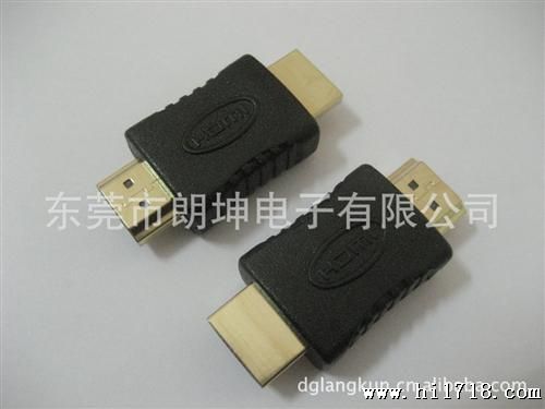 HDMI A公-A公180度黑色转接头，HDMI A/M-A/M 转接头连接器