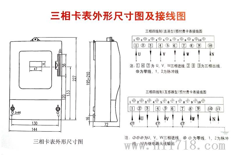 厂家推荐产品：三相卡表