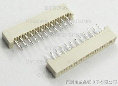 供应1.0 22P插板式FPC座，侧插板对板连接器