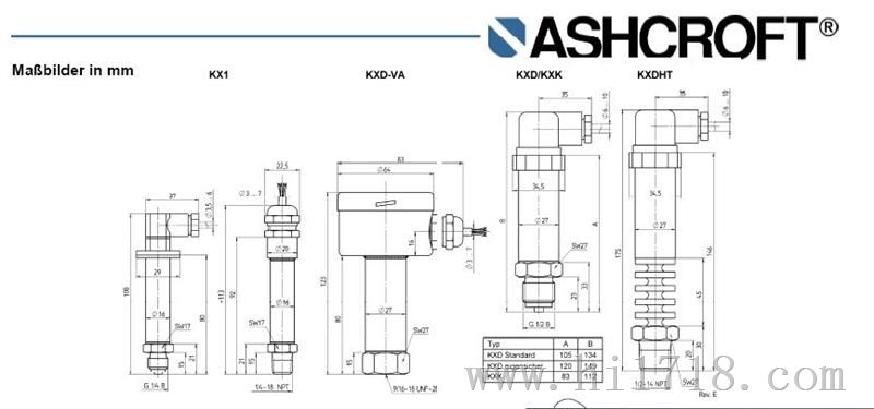美国雅斯科华北总代理销售KXD系列压力传感器