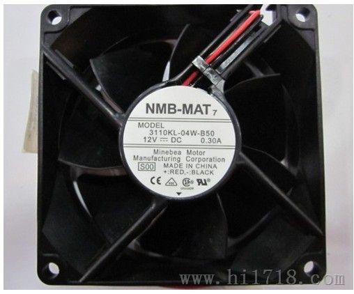 NMB 8025 12V 0.30A 机箱散热风扇3110KL-04W-B50