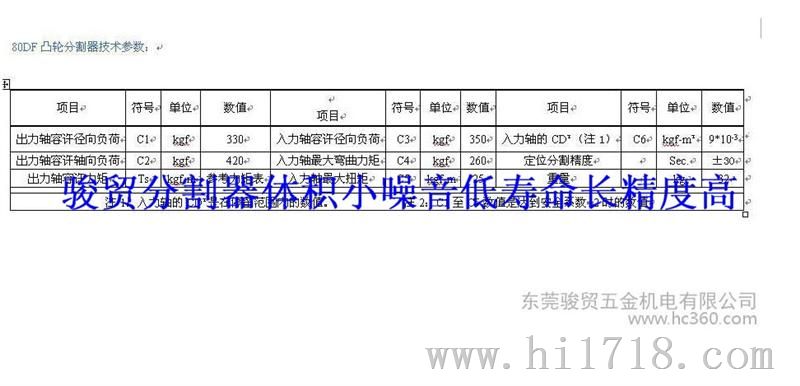 广州质量 价格80DF高低噪音无间隙凸轮分度箱印刷机专用分度箱