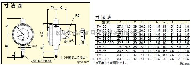TM-35-02TECLOCK百分表|指针式百分表