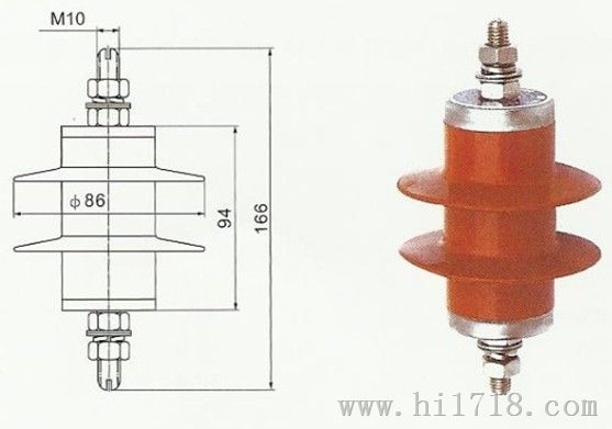 HY5WS-(3.8-17)/(15-50)配电型避雷器，安全防范！