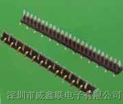 1.00mm单排双塑,SMT,H=1.0/1.5mm，排针排母系列