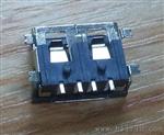USB母座AF 10.0短体四脚贴片带定位柱###