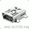 USB生产厂家MINI-USB 5/F AB口型SMT端子镀金