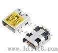 迷你USB 10PIN 四脚破板 沉板镀金 AB型