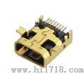 迷你USB 10PIN 四脚破板 沉板镀金 AB型