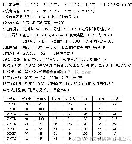 XMTG131数显温控仪