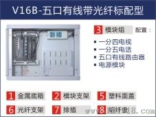 V16B，五口有线路由带光纤标配型，五口有线路由器