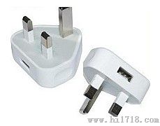苹果USB充电器，三角英规插头，苹果充电器厂家