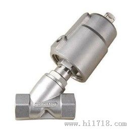 DN50气动角座阀 安装 材质