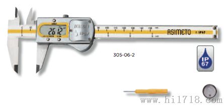 德国安度 IP67防水防尘防油数显卡尺 305-06-2  ASIMETO量具 安度量具 质保两年