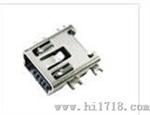 MINI USB 5P母座B Type沉板式厂家，MINI USB 5P母座B Type沉板式报价