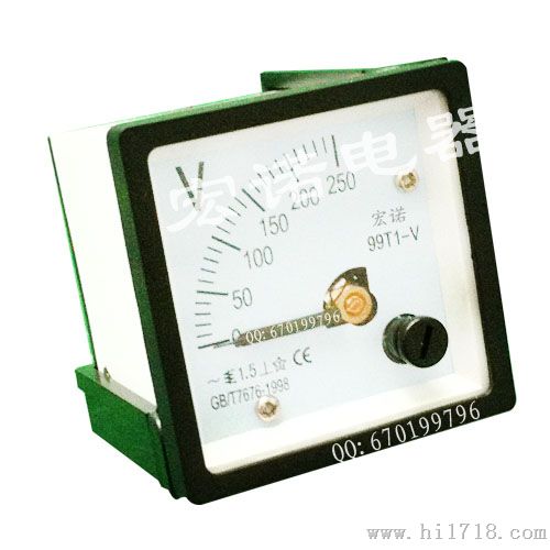 供应尺寸48*48配电箱成套设备上专用指针式99T1-V 电压表