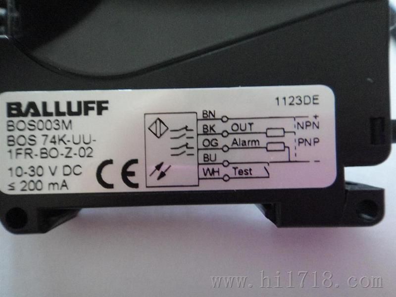 BALLUFF(巴鲁夫)-传感器  BALLUFF	接近开关 BAW  M18MI-UAC50B-S