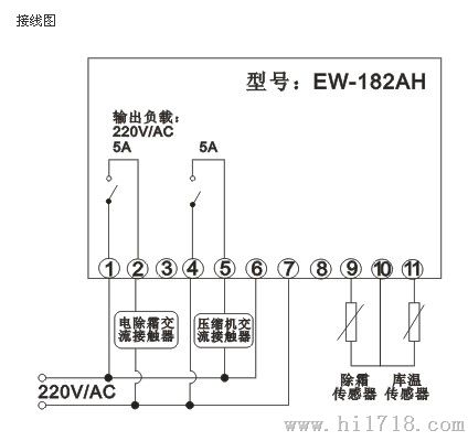 广州伊尼威利EW-182AH厨具冷冻温度控制器