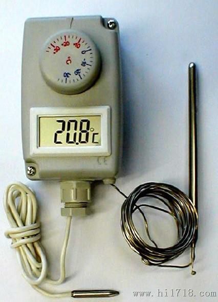 供应 LR 室内温控器RTC 01，带液晶显示屏，带充液毛细管