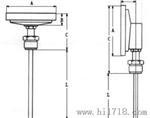 生产采用双金属温度计与热电偶(阻)一体方式的双金属温度计