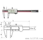 广陆SF2000三按键电子数显卡尺0-150MM 数显卡尺