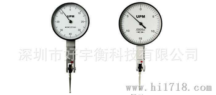 供应UPM机械式杠杆百分表头 0.8mm 正反双向测量