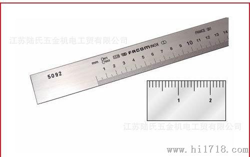 史丹利 Facom 工业工具 I级 不锈钢尺 1000mm DELA.61058.10