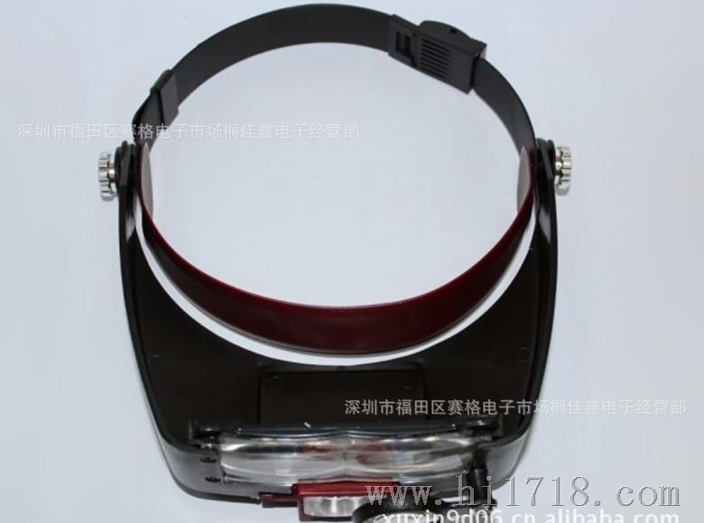 2013深圳现货批发 头戴式放大镜/头盔带LED灯放大镜MG81007-A