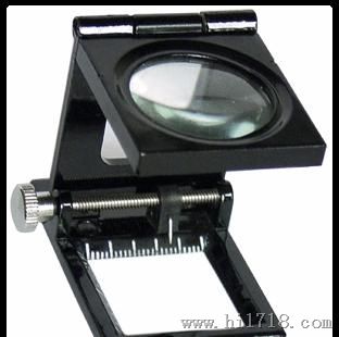 供应显微镜10倍三折式放大镜(金属.带指针)