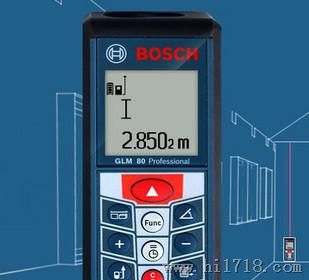 德国博世GLM80激光测距仪80米/带角度传感器/三年质保 充电式