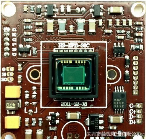 CCD芯片 673+4140  数字宽动态摄像机主板