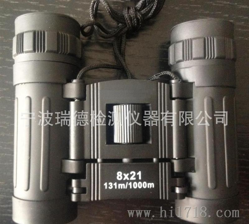 厂家批发8X21黑色双筒可折叠望远镜(出口品牌优质款)  光学镜片