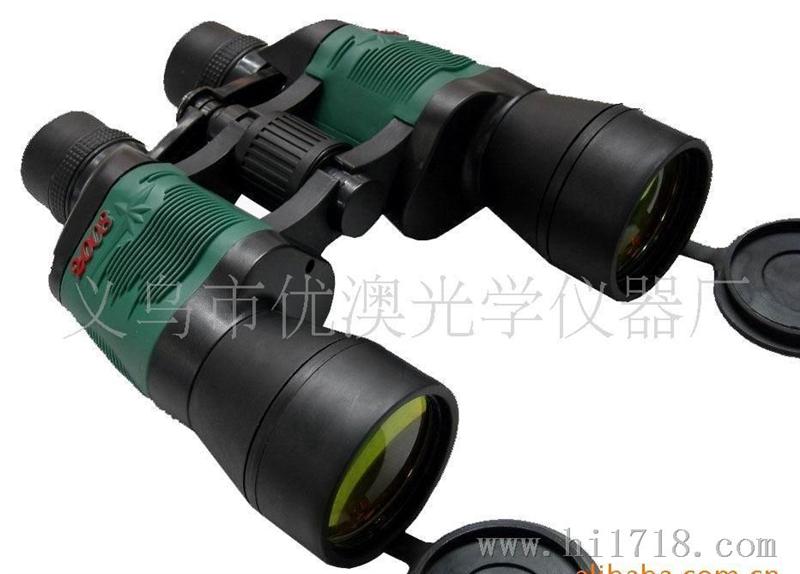 供应7X50外贸出口双筒望远镜，7倍，红膜，品